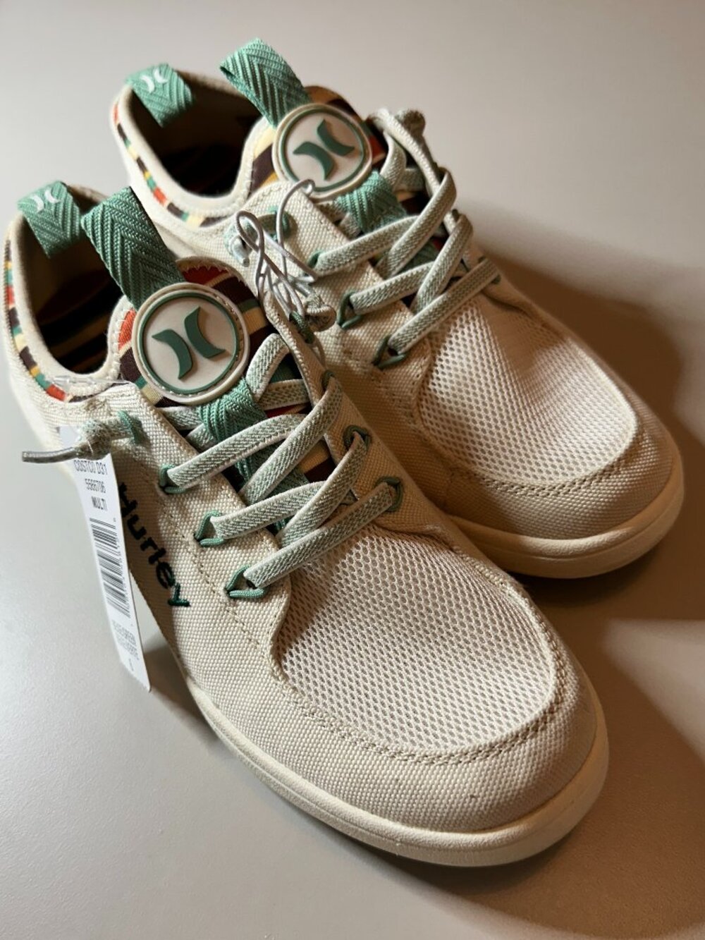 🌟NEW🌟 Hurley Women's Size 6 Bungee Castaic Beige Shoes Slip-On Sneakers NWT